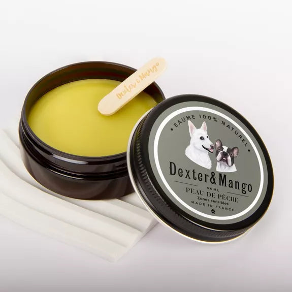 Peach Skin Balm från Dexter & Mango – 100 % naturlig & vegansk hundsalva för torr hud & känsliga områden