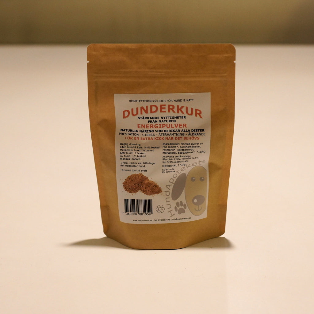 DUNDERKUR – Naturligt energitillskott för hund och katt