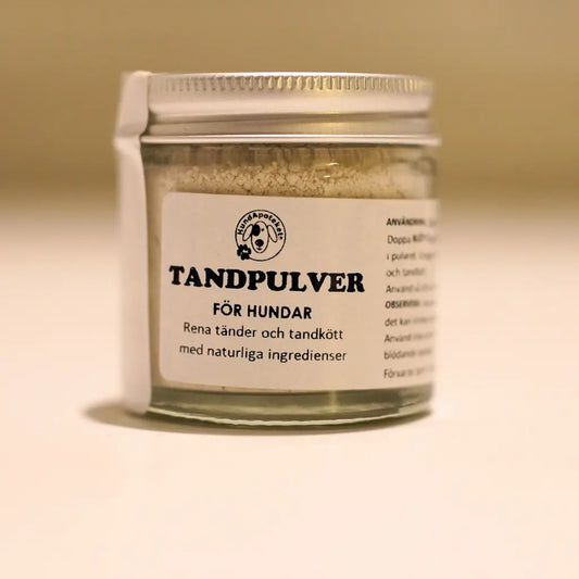 TANDPULVER för hundar – 60 ml -  Naturlig tandvård för friska tänder